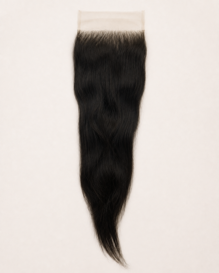 HD Closure 6x6 Straight, 100% Raw Indian Hair
