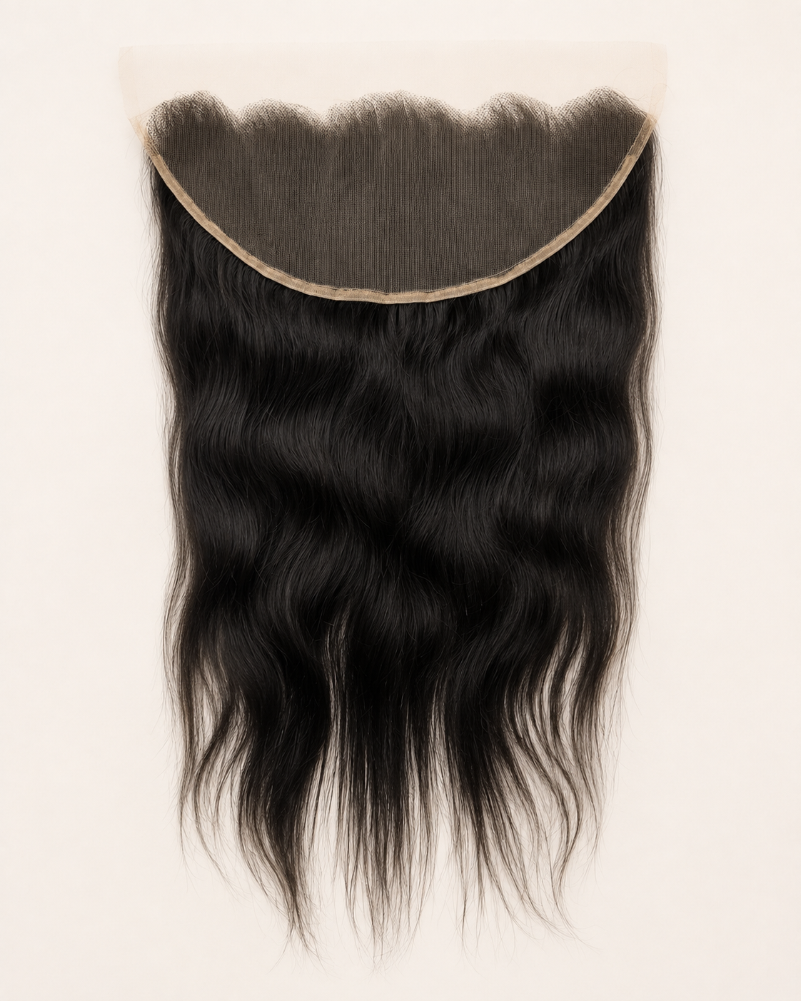 HD Frontal 13x6 Straight, 100% Raw Indian Hair, kleur 1B Natural Black